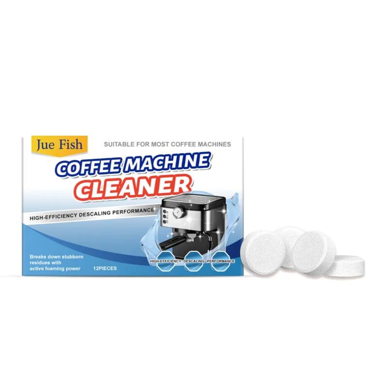 coffee-machine-descaling-tablets-jue-v4pazg93-1 Jue Fish Coffee Machine Descaling Tablets 12pcs - Cleaner for Most Coffee Makers