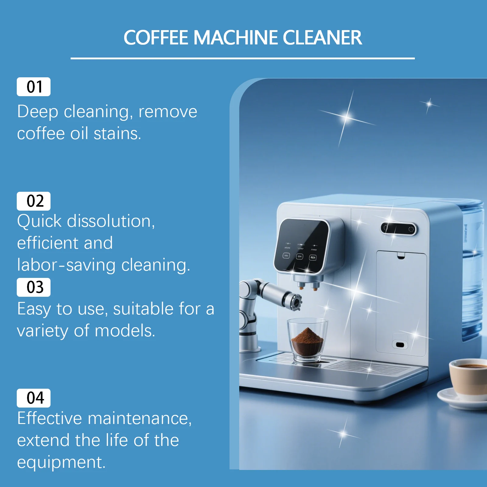 Jue Fish Coffee Machine Descaling Tablets 12pcs - Cleaner for Most Coffee Makers 5 coffee machine descaling tablets jue v4pazg93 desc 5