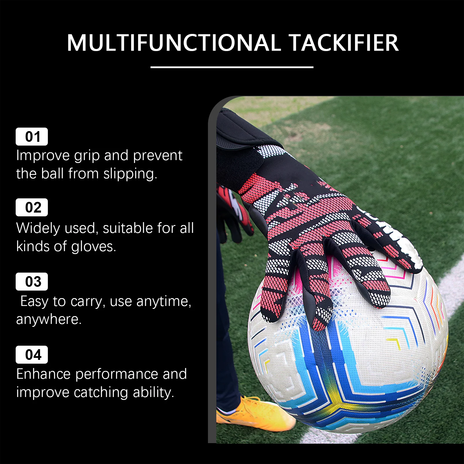 Jue Fish Goalkeeper Gloves Grip Spray - Multifunctional Tackifier for Enhanced Performance 9 goalkeeper glove grip spray jue rva6kd6c desc 9