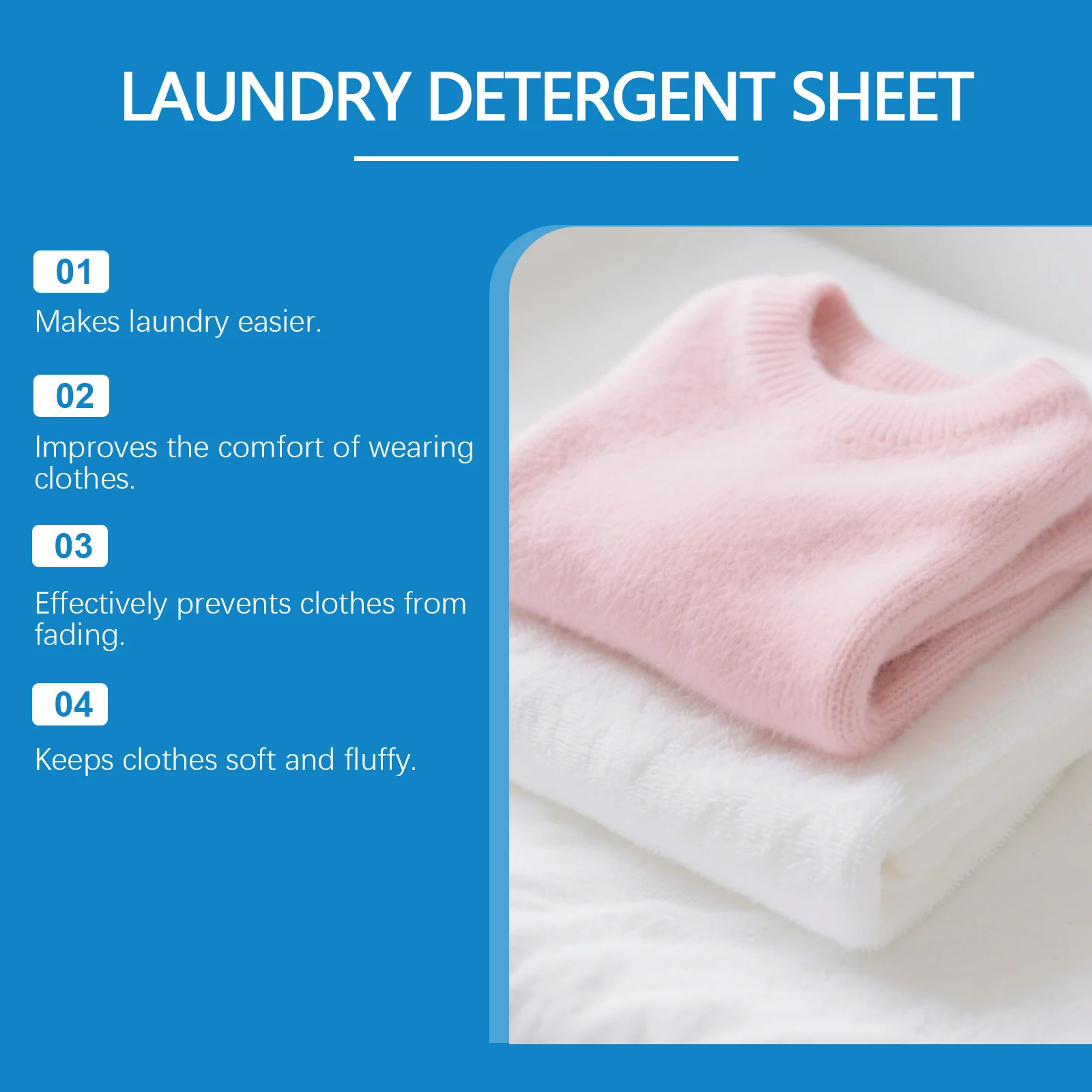 Laundry Detergent & Fabric Softener Sheets 30 Count, Deep Cleaning & Static Reduction for Clothes 5 laundry detergent fabric softener sheets 30 count jue x3x7srkx desc 5