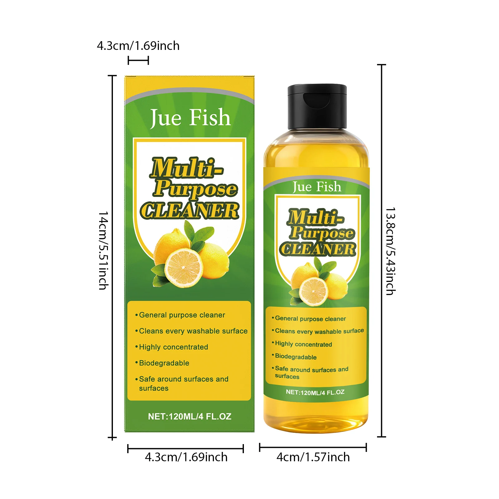 Jue Fish Multi-Purpose Cleaner for Kitchen Bathroom Stain Removal 1 multi purpose cleaner liquid jue z7nqdrv5 desc 1
