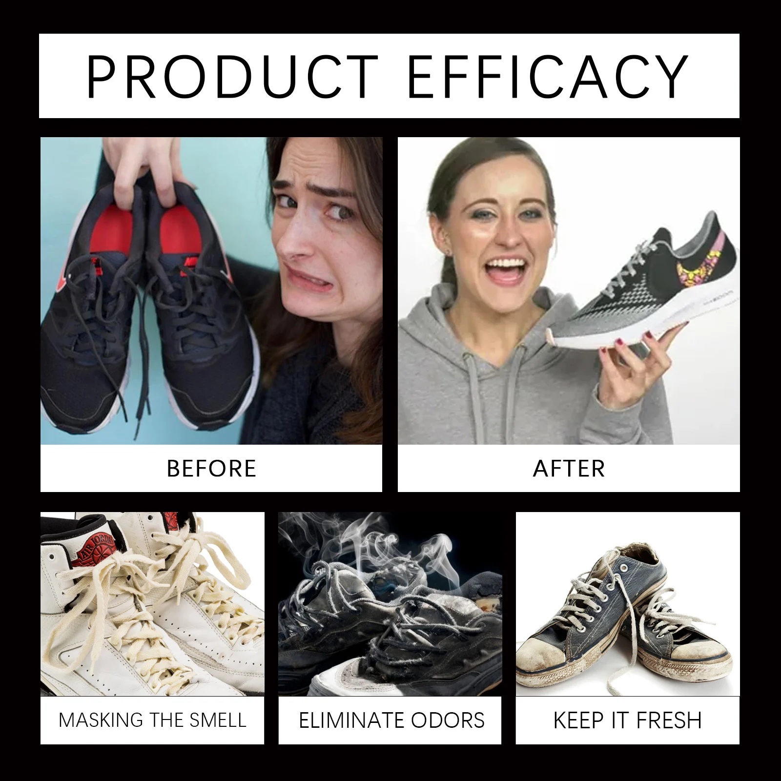 Shoe Deodorizer Capsules Quick Odor Removal Deep Penetration for Fresh Footwear 8 shoe deodorizer capsules jue pmwgfr53 desc 8