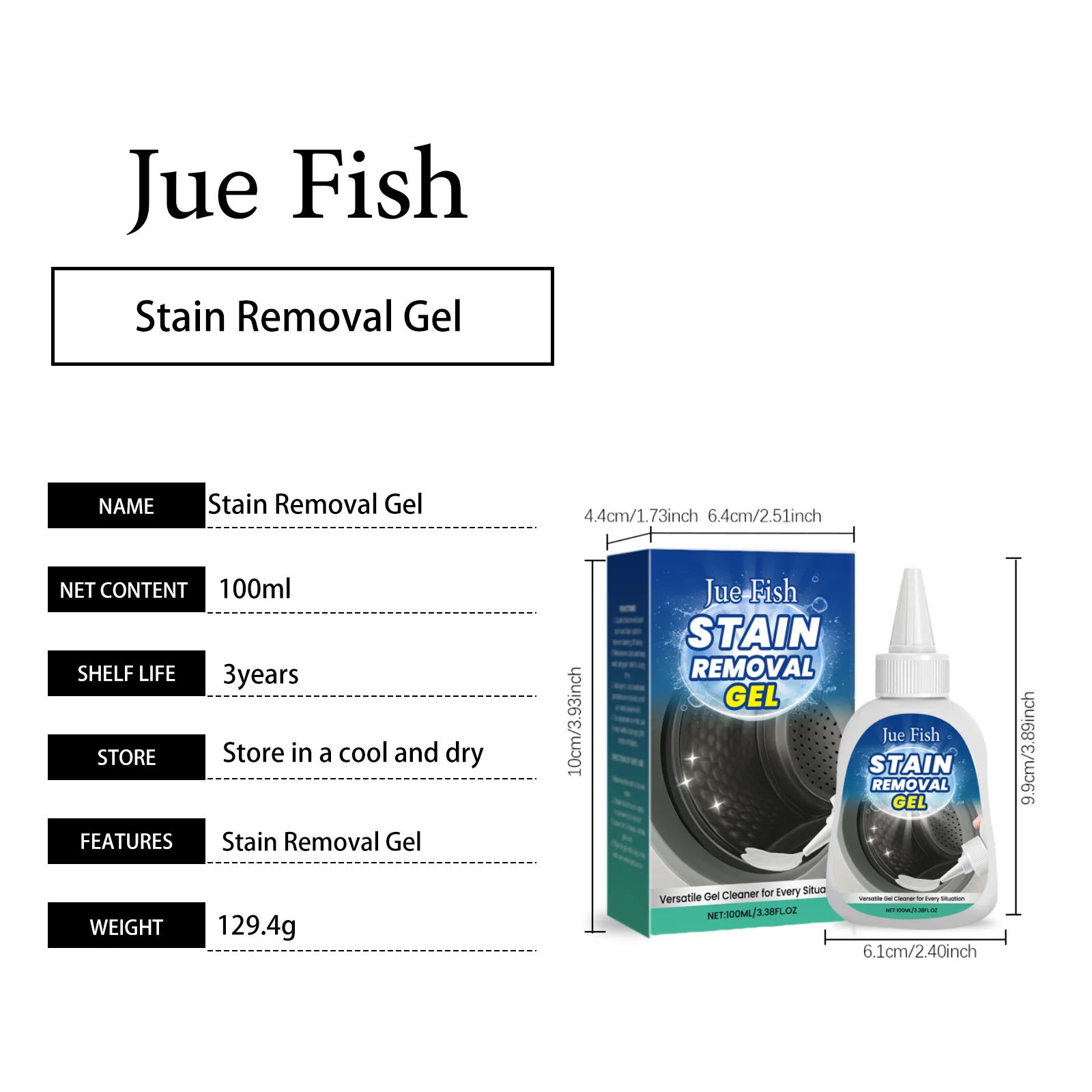 Stain Removal Gel Multipurpose Cleaner for Gaskets, Sinks, Tiles, Grout 100ml 1 stain removal gel multipurpose cleaner 100ml jue b3ms222m desc 1