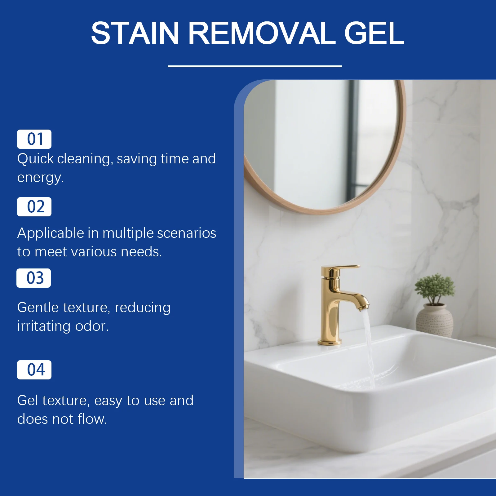 Stain Removal Gel Multipurpose Cleaner for Gaskets, Sinks, Tiles, Grout 100ml 7 stain removal gel multipurpose cleaner 100ml jue b3ms222m desc 7