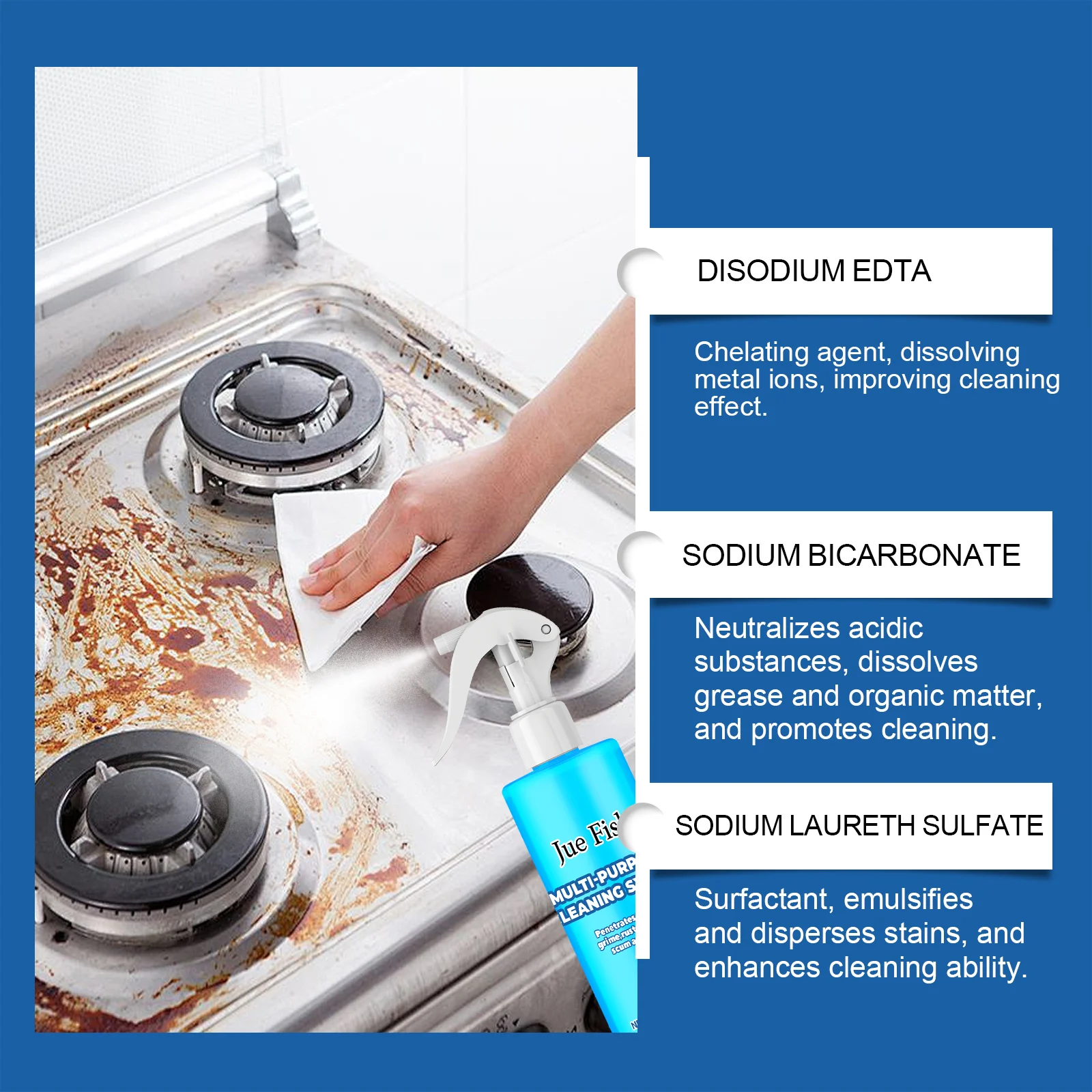 Kitchen Grease Foaming Cleaner 100ml Multi-Purpose Degreaser for Stoves and Countertops 8 kitchen grease foaming cleaner 100ml jue 6tqzjy4e desc 8