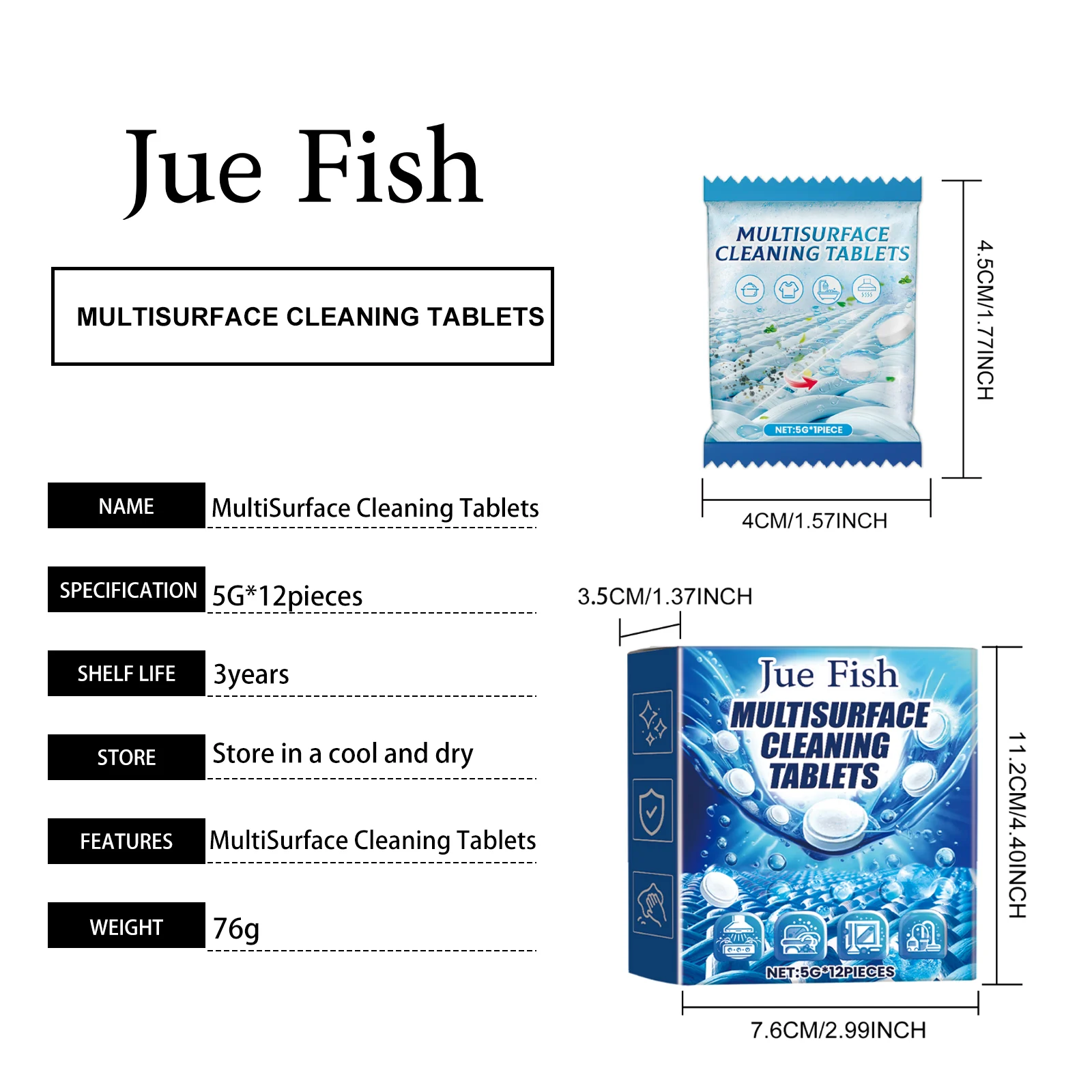 Multisurface Cleaning Effervescent Tablets for Kitchen Grease, Stains, and Dirt Removal 1 multisurface cleaning effervescent tablets jue upzgp52z desc 1